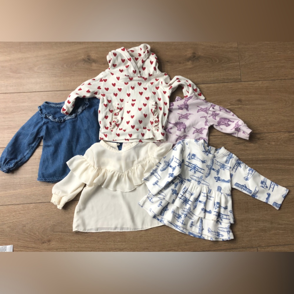 6-12 Month long sleeve shirts